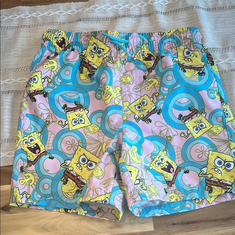 SpongeBob Square Pants Old Navy Kids Swim Trunks Size Medium
